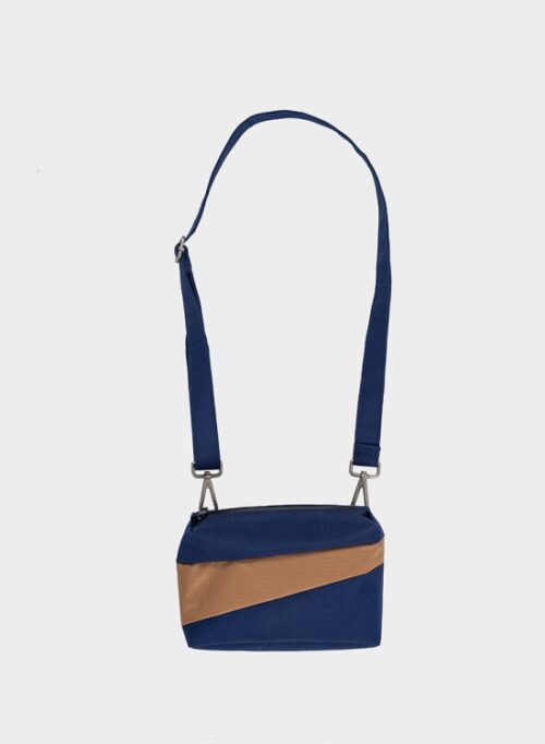 The New Bum Bag Small Navy & Camel