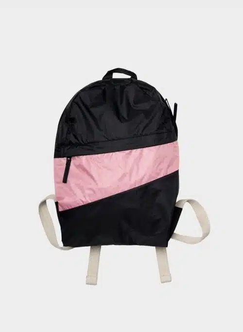The New Foldable Backpack Medium Black & Pink Panther
