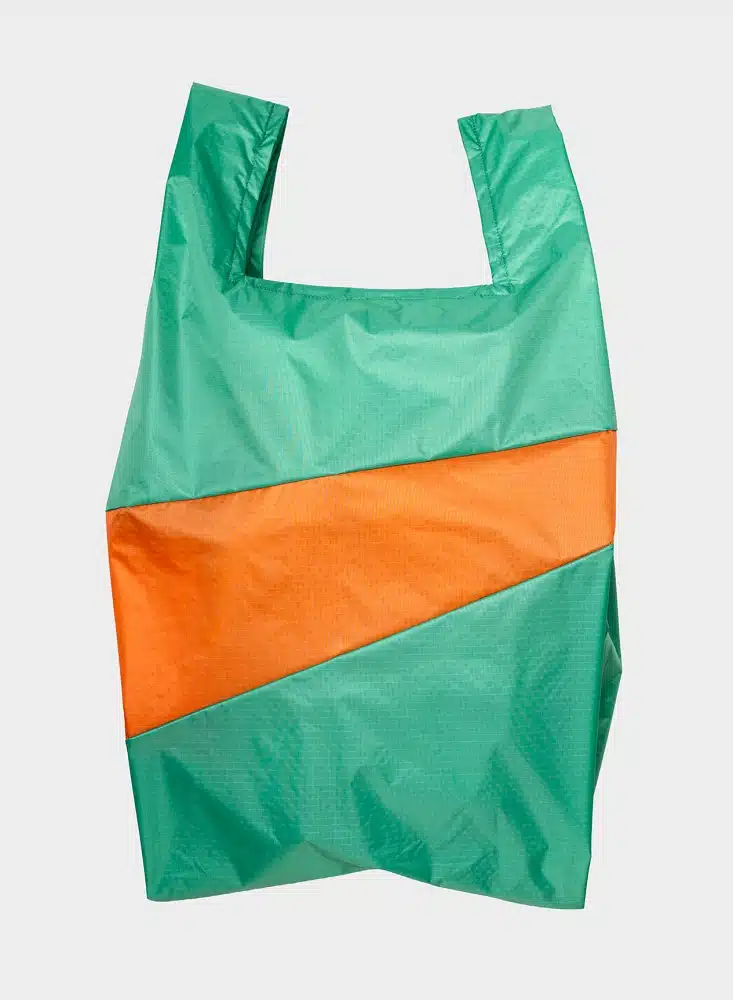 The New Shopping Bag Large Holly Green & Orange