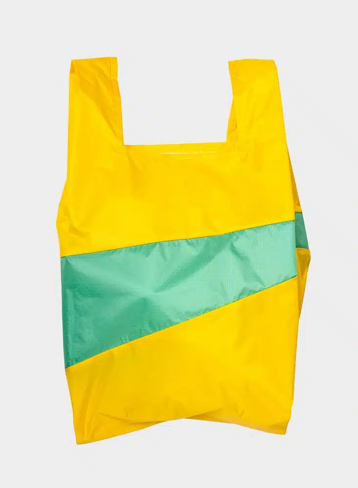 The New Shopping Bag Large Sunflower & Holly Green