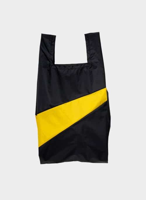 The New Shopping Bag Medium Black & Sunflower