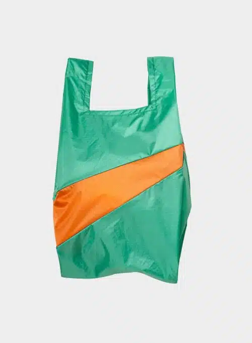 The New Shopping Bag Medium Holly Green & Orange