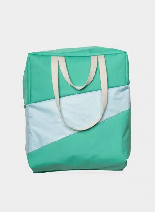 The New Tote Bag Large Holly Green & Surf Spray