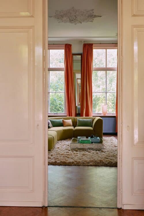 Vaas Glas Peach Hoog