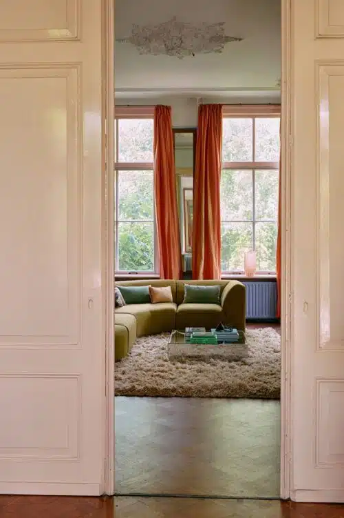 Vaas Glas Peach Hoog