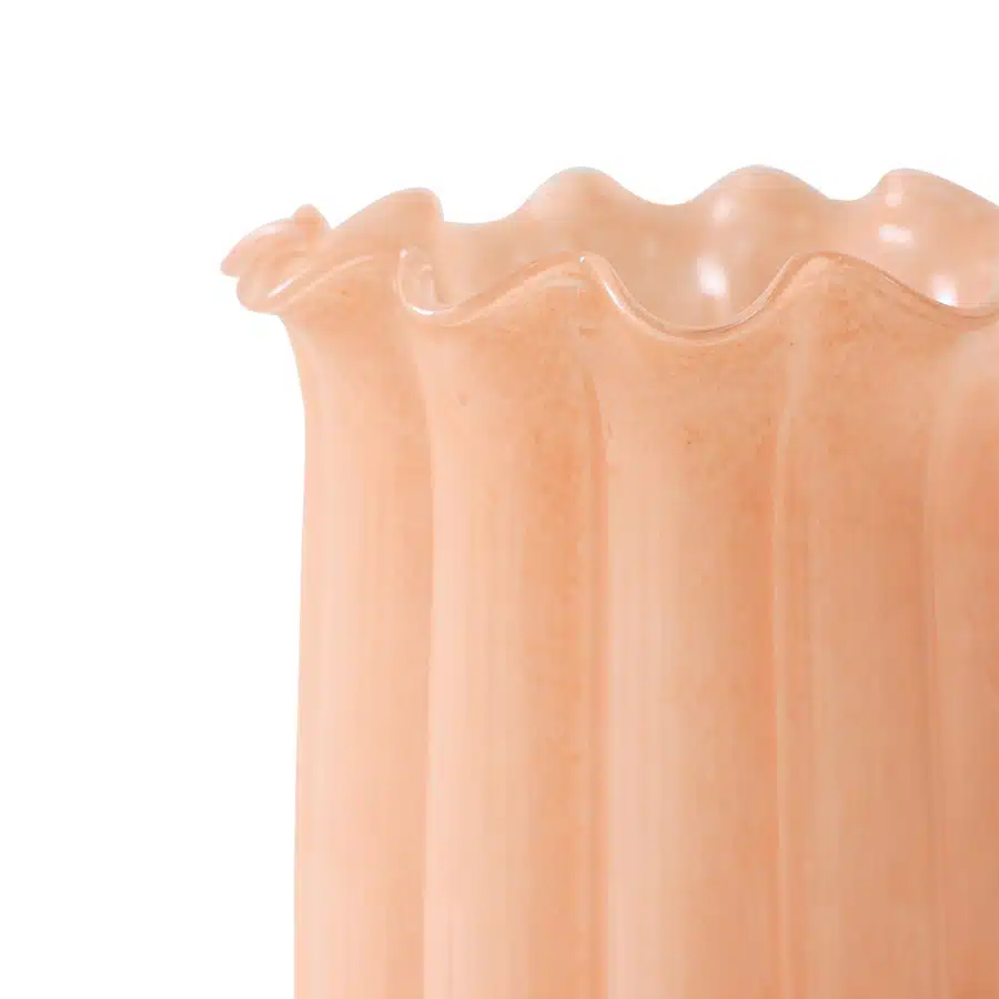 Vaas Glas Peach Hoog