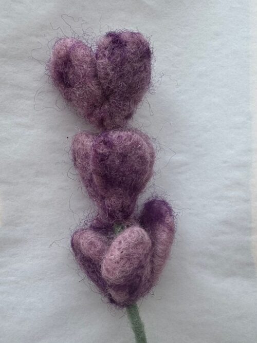 Vilt Bloem Lavender Rose