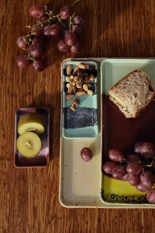 70's Ceramics Cake Tray Cherry