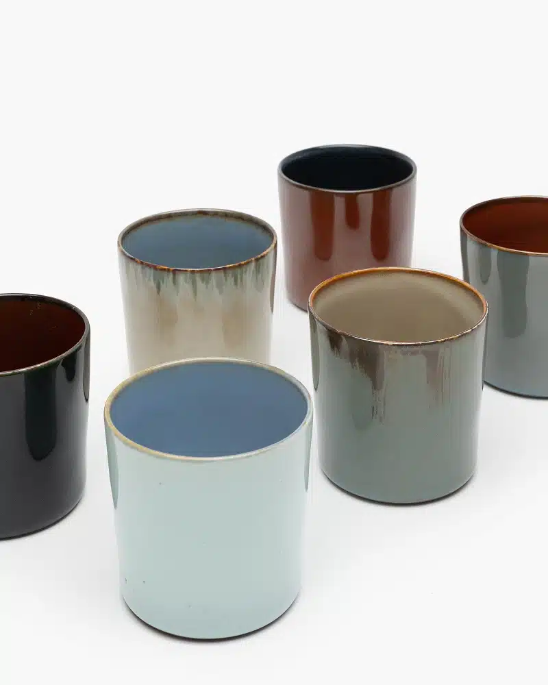 ALG Terres de Rêves - Beker M Cylinder Hoog - Lightblue/Smokeyblue