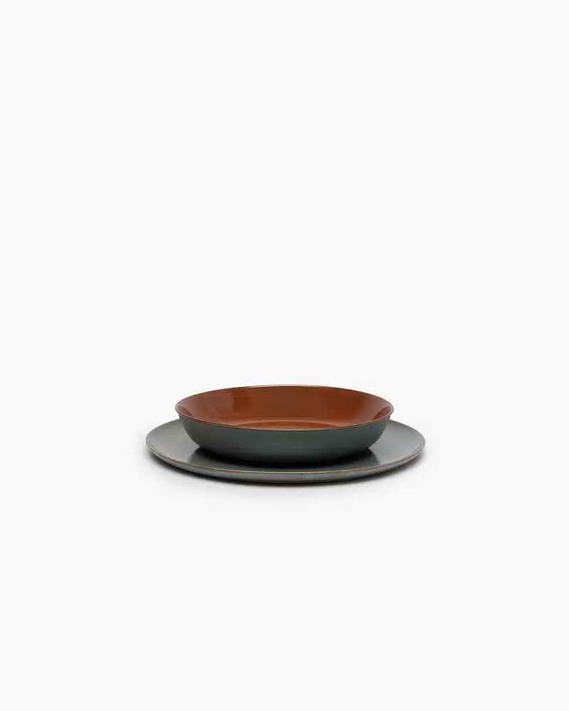 ALG Terres de Rêves - Diep Bord M 21cm - Rust/Smokeyblue