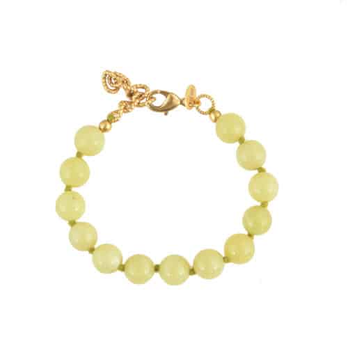 Armband Green Jade Balls
