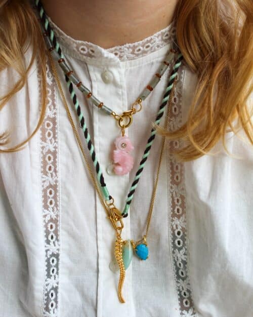 Bedel Pink Opal Seahorse