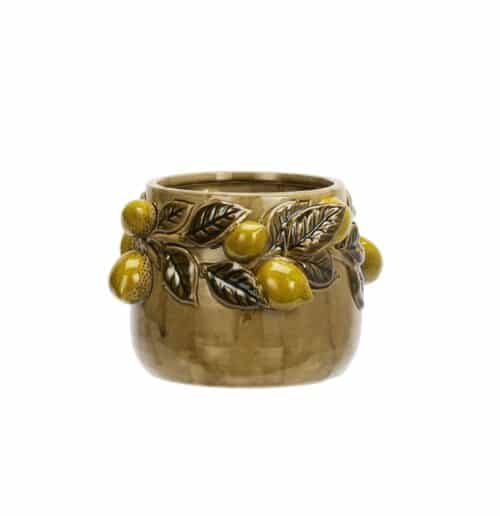 Bloempot Citroenen Beige