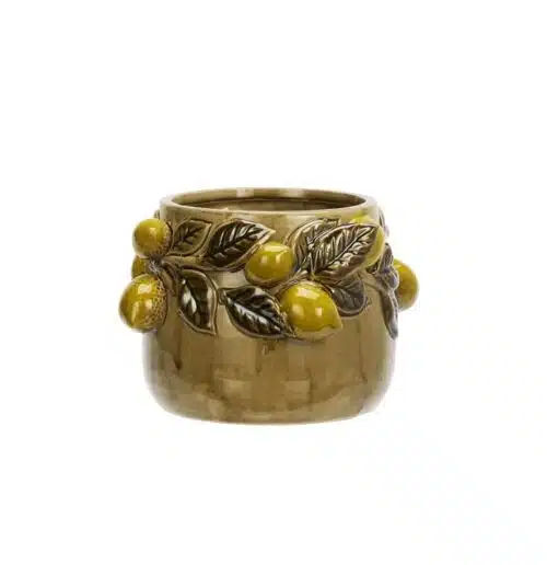 Bloempot Citroenen Beige