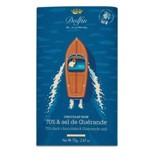 Chocoladereep Puur 70% Guerlande zout Vintage Summer