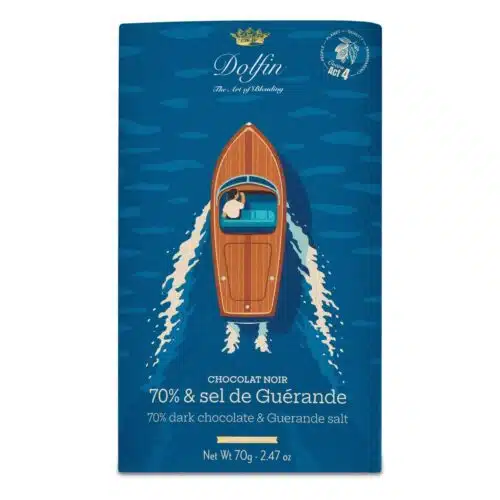 Chocoladereep Puur 70% Guerlande zout Vintage Summer