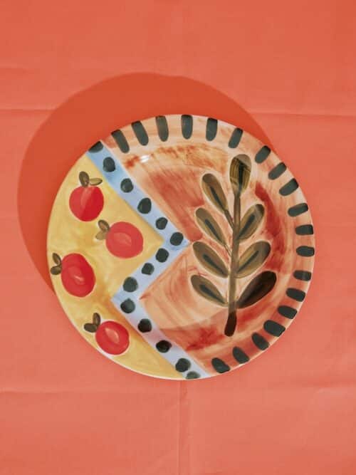 Dinerbord Djlntas - Leaf/Oranges