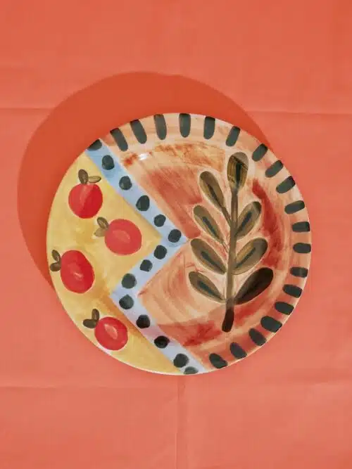 Dinerbord Djlntas - Leaf/Oranges