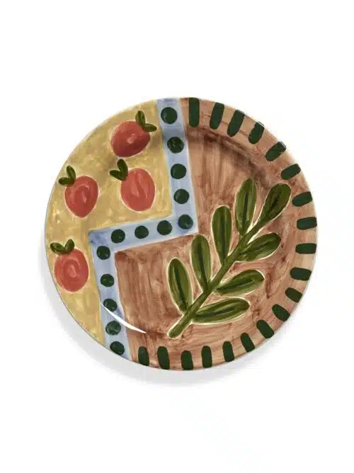 Dinerbord Djlntas - Leaf/Oranges