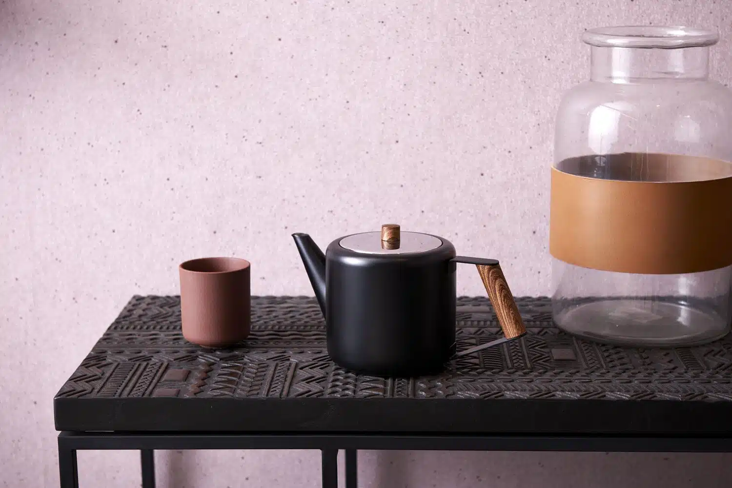 Duet theepot Design Boston zwart