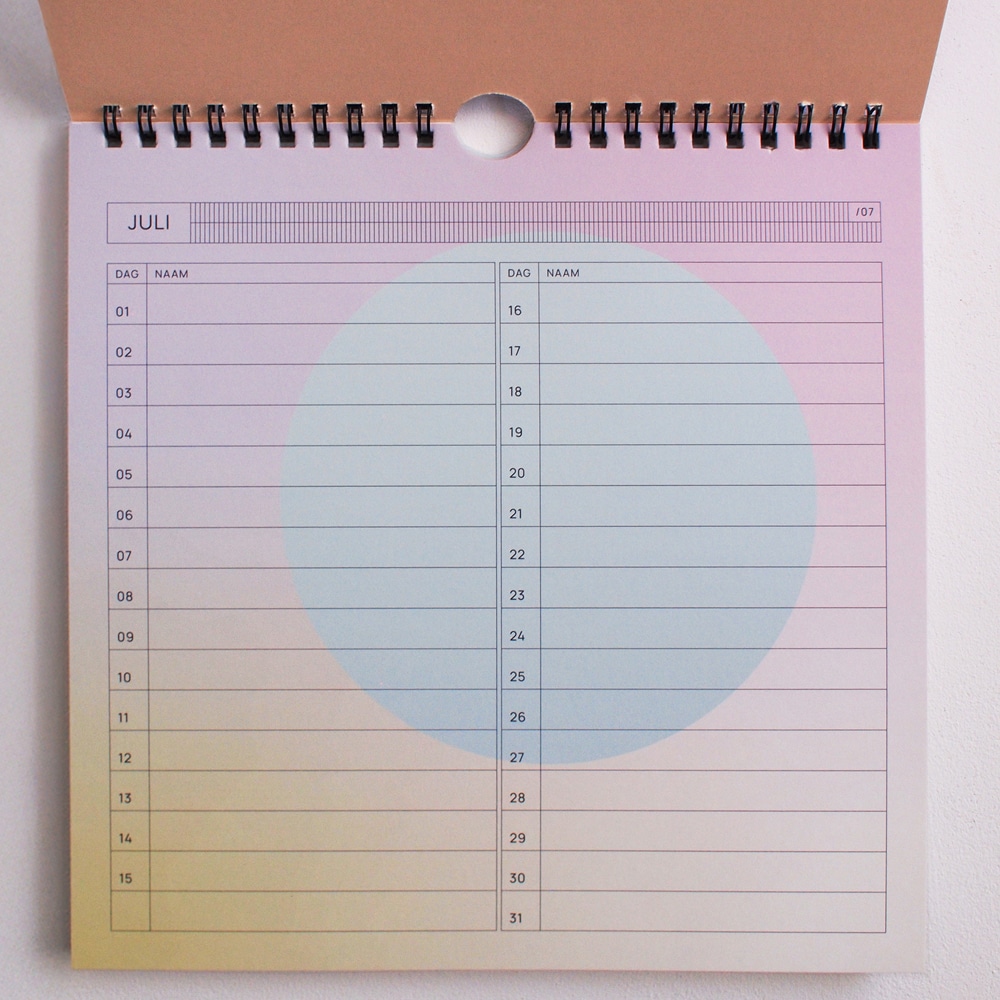 Kalender 21 X 21 Verjaardagskalender