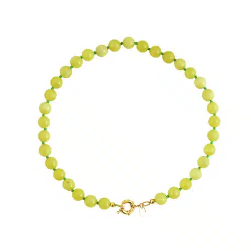 Ketting Green Jade Balls
