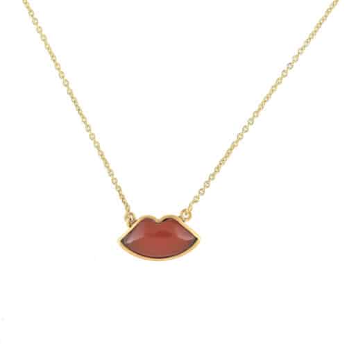 Ketting Lips Carnelian