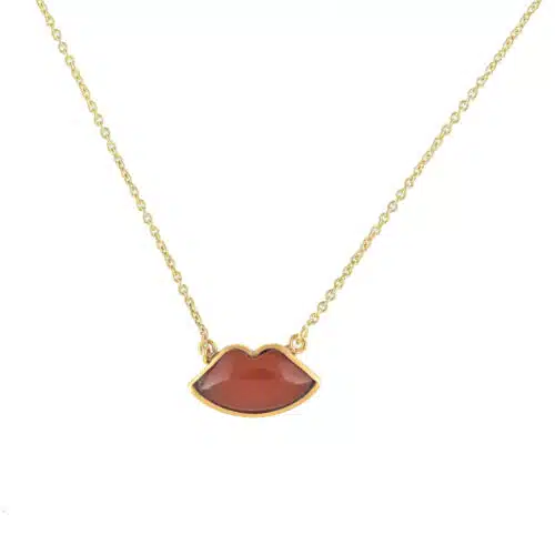 Ketting Lips Carnelian