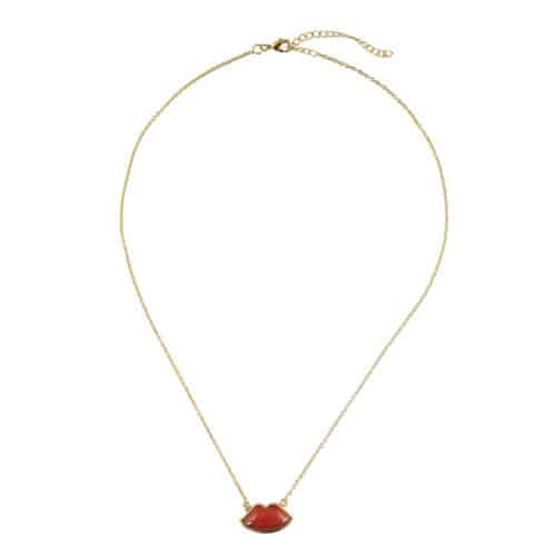 Ketting Lips Carnelian