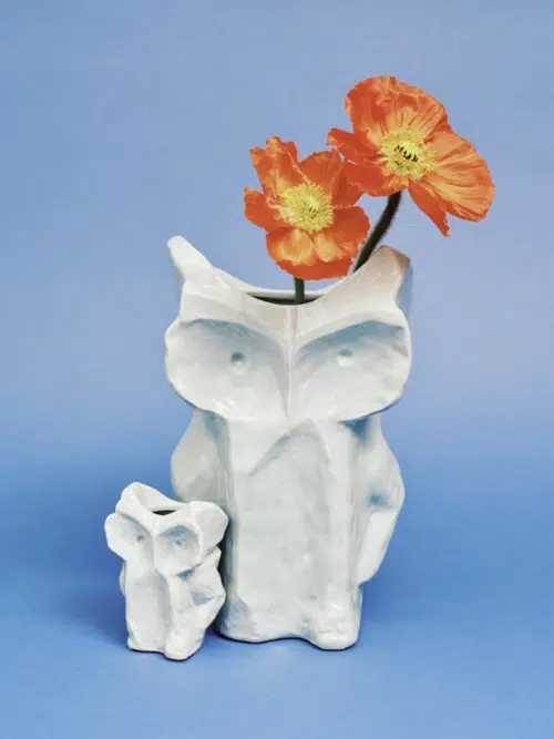 Marni Owl Vase XS After Midnight Light Blue