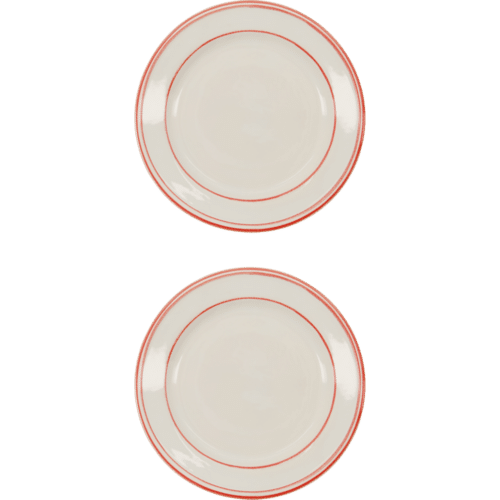 Bistro Lunch Plate Set/2 - Rood
