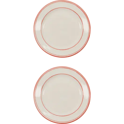 Bistro Lunch Plate Set/2 - Rood