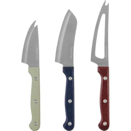 Cheese Knives Set/3 - Red/White/Blue