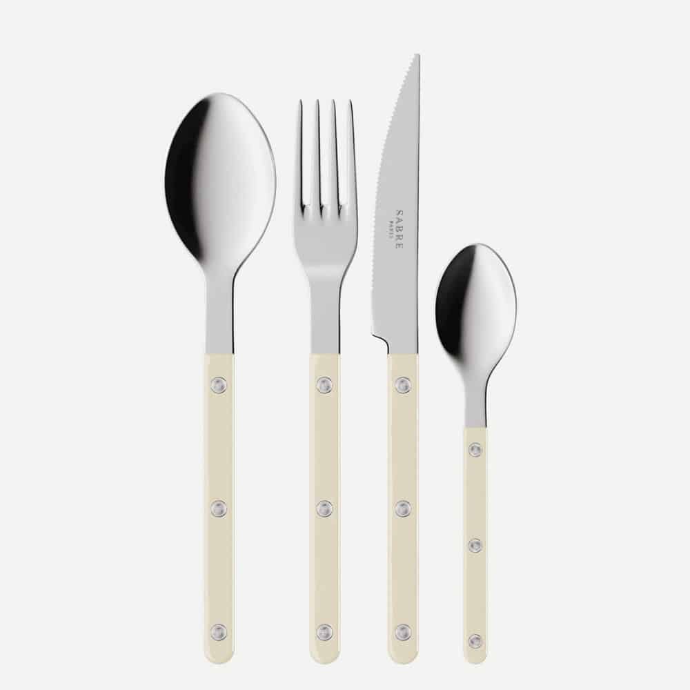 Couvert 4-delig Bistrot Solid Ivory