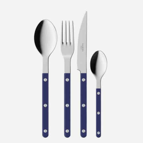 Couvert 4-delig Bistrot Solid Marine Blue