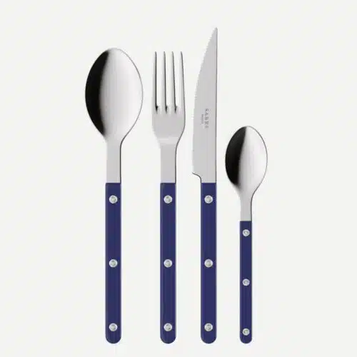 Couvert 4-delig Bistrot Solid Marine Blue