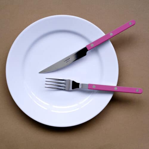 Couvert 4-delig Bistrot Solid Raspberry