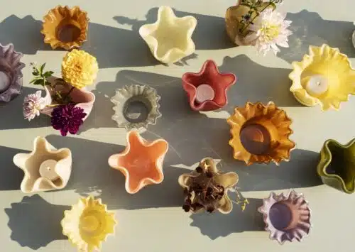 Glazen Vaasje Olive Green