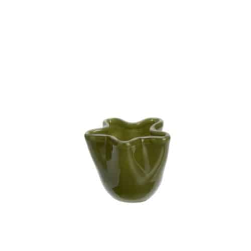 Glazen Vaasje Olive Green