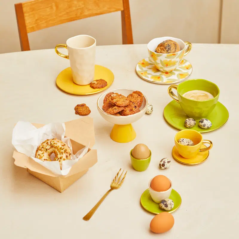 Good Morning Set/2 Egg Cups Split Pea
