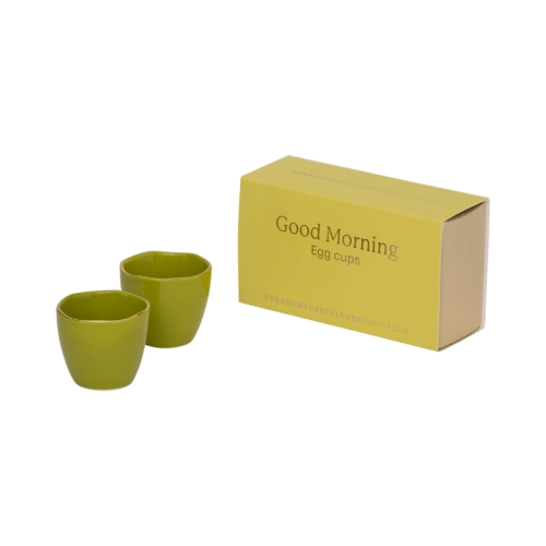 Good Morning Set/2 Egg Cups Split Pea