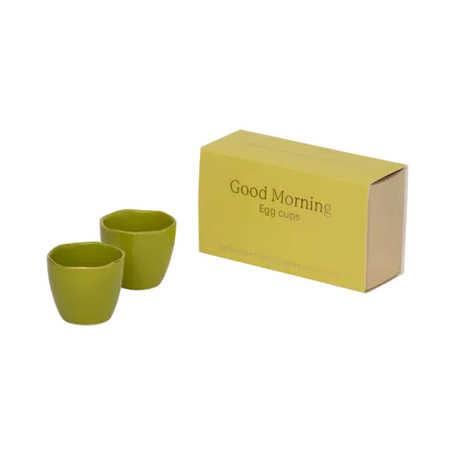Good Morning Set/2 Egg Cups Split Pea