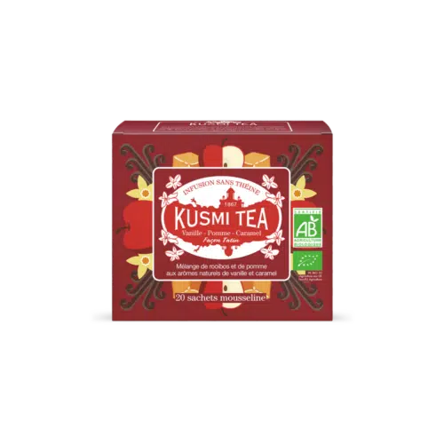 Kusmi Tea Rooibos Vanille Appel Karamel Bio zakjes