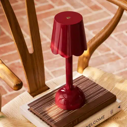 Lamp Scallop - Burgundy 28cm