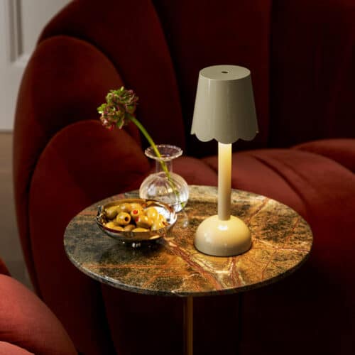 Lamp Scallop - Sage 28 cm