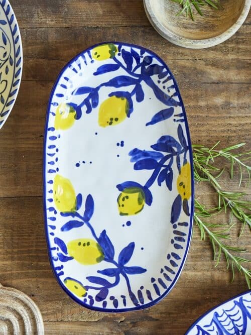 Maxima Serving Platter Blue