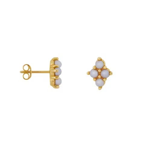 Oorbel Four Pearls Stud
