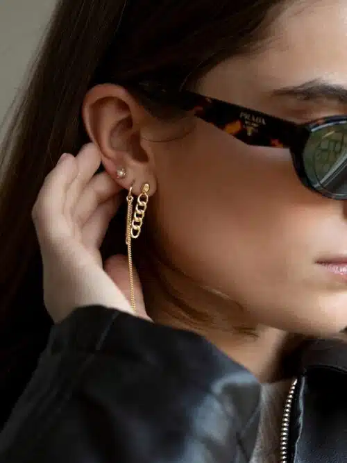 Oorbellen Chain Stud
