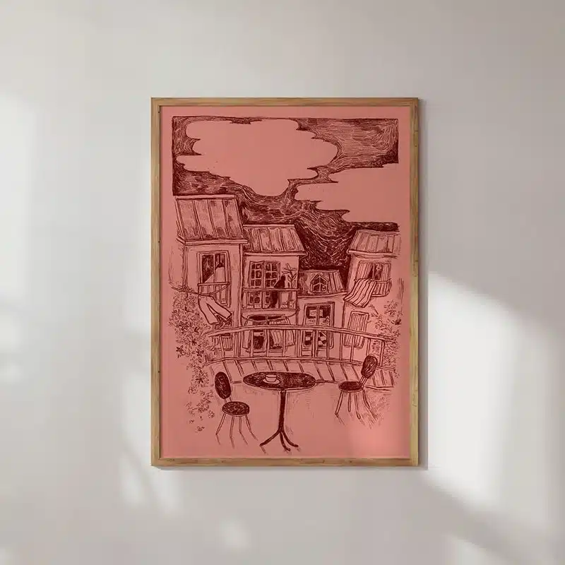 Print "Avondgloren" 30x40