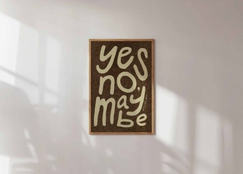 Print "Yes No Maybe" 30x40